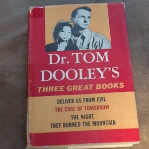 Dr. Tom Dooley's Three Great Books Paperback - Red and Yellow Cover